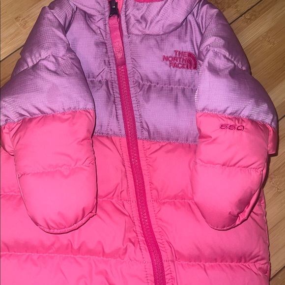 The North Face Pink and Lavender Infant Snowsuit - Picture 3 of 9